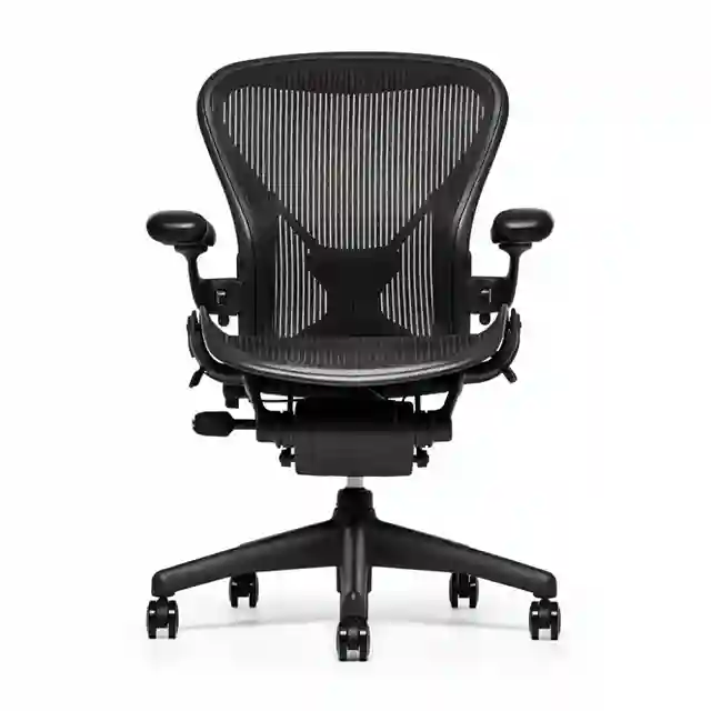 Used Furniture Buyers Used Herman Miller Chair in black color for buy and sell Dubai