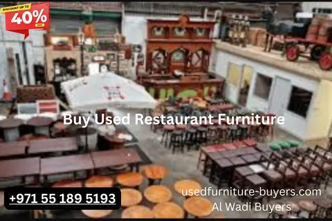 Used Furniture Buyers restaurant old furniture for sale store in Dubai with 40% discount